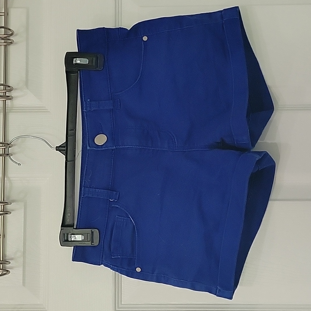 blue shorts